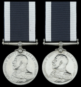 Royal Navy L.S. & G.C., G.V.R., 1st issue (2), (345374. Alfred Overall, Ch. Shpt. H.M.S. Suva.; 277117. Frederick...