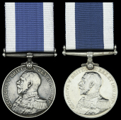 Royal Navy L.S. & G.C., G.V.R., 2nd issue, fixed suspension (2), (187418. M. Burgess. A.B. H.M.S. Blake.; M.2048 E....