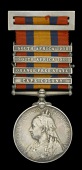 Queen’s South Africa 1899-1902, 4 clasps, Cape Colony, Orange Free State, South Africa 1901, South Africa 1902,...