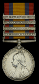 Queen’s South Africa 1899-1902, 4 clasps, Relief of Kimberley, Paardeberg, Driefontein, Transvaal (5647 Pte. D....