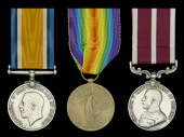 Three: Acting Colour-Sergeant A. Lambert, Oxfordshire and Buckinghamshire Light Infantry, who was awarded the...