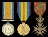 Three: Private T. W. Berry, Oxfordshire and Buckinghamshire Light Infantry, who was killed in action at the Battle...