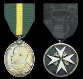 An Order of St. John pair awarded to Private J. Allen, 4th Battalion, Oxfordshire and Buckinghamshire Light...