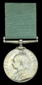 Volunteer Force Long Service Medal, V.R. (1360 Sgt. R. Venables. 2nd V.B. Oxf. L. inf.) engraved naming, edge...