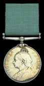 Volunteer Force Long Service Medal, V.R. (248 Cpl. R. Wheeler B Co. 1st Bucks. Rifle Volunteer Corps.) engraved...
