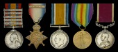 Five: Acting Regimental Sergeant Major A. E. Hill, Oxfordshire Light Infantry, later Oxfordshire and Buckinghamshire...