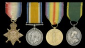Four: Company Quarter Master Sergeant J. T. Biggs, Oxfordshire and Buckinghamshire Light Infantry

1914-15 Star...
