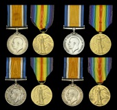 Pair: Private T. W. Boyce, Oxfordshire and Buckinghamshire Light Infantry 
British War and Victory Medals (6231...
