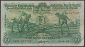 Currency Commission, Bank of Ireland, £1, 10 June 1929, serial number 14BA 085567, Brennan and Gargan signatures, a...
