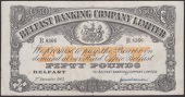 Belfast Banking Company Limited, £50, 3 December 1963, serial number B.8366, manuscript Williamson signature, minor...