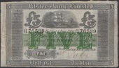 Ulster Bank Limited, £5, 1 June 1916, serial number G.76539, manuscript Patton signature, a few pinholes, nice...