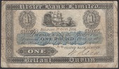 Ulster Bank Limited, £1, 1 October 1924, serial number 616005, manuscript Reid signature, a few pinholes, original...
