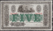 Ulster Bank Limited, £5, 1 June 1929, serial number 58366, manuscript Gore signature, one pair of staple holes,...
