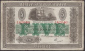 Ulster Bank Limited, £5, 1 December 1929, serial number 142646, manuscript Gore signature, original good fine, but...