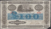 Ulster Bank Limited, £100, 1 June 1929, serial number 238, manuscript Patton signature, original paper, low right...