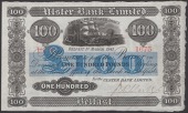 Ulster Bank Limited, £100, 1 March 1941, serial number 1674, manuscript Niblock signature, multiple pinholes but no...