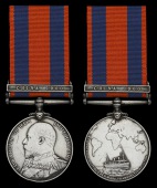 Transport 1899-1902, 1 clasp, China 1900 (C. Lingburgh.) very fine	 £1,000-£1,200