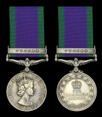 General Service 1962-2007, 1 clasp, Dhofar (068688 A. J. Gardner. M(E).2. R.N.) good very fine and rare	£700-£900