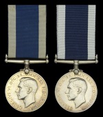 Royal Navy L.S. & G.C., G.VI.R., 1st issue (2), (KX. 79138 J. W. Johnson. Ch. Sto. H.M.S. Caroline.; MX. 47146 J. J....