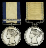 Pair: Staff Commander Robert Studwell, Royal Navy 

Naval General Service 1793-1840, 1 clasp, Navarino (Robert...
