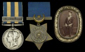 Pair: Ordinary Seaman J. E. Binns, Royal Navy 

Egypt and Sudan 1882-89, 1 clasp, Gemaizah 1888 (J. E. Binns, Ord....