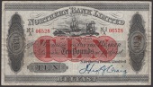 Northern Bank Limited, £10, 1 January 1930, serial number N-I/A 06528, Craig signature, a few pinholes and one...