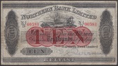 Northern Bank Limited, £10, 1 September 1937, serial number N-I/D 00581, Robinson signature, the signature appears...