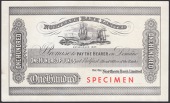 Northern Bank Limited, uniface proof £100, ND (1968), serial number no signatures or serial numbers, red SPECIMEN...
