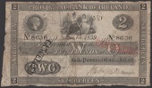 Provincial Bank of Ireland, £2, Skibbereen, 15 June 1859, serial number 8636, manuscript signature, one red and one...