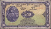 Central Bank of Ireland, £50, 5 September 1949, serial number 01Y 036261, Brennan and McElligott signatures,...