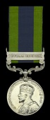 India General Service 1908-35, 1 clasp, Burma 1930-32 (5247240 Pte. F. Poole. Oxf. & Bucks L.I.) about extremely...