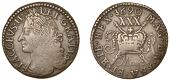 James II (1685-1691), Gunmoney coinage, Halfcrown, 1690 May:, Limerick, large size, y with straight tail, 13.59g/12h...