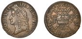 James II (1685-1691), Gunmoney coinage, Halfcrown, 1690 May., small size, Dublin, stop after gratia, 8.51g/12h...