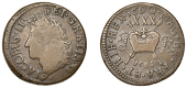 James II (1685-1691), Gunmoney coinage, Halfcrown, 1690 Oct:, Limerick, 10.51g/12h (Withers Aug 2/1; S 6580G)....