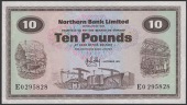 Northern Bank Limited, £10, 1 October 1971, serial number E0295828, Gabbey signature, uncirculated, a very scarce...