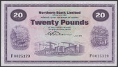 Northern Bank Limited, £20, 1 July 1970, serial number F0025329, Wilson signature, a lovely original example of...