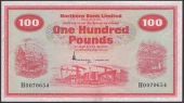 Northern Bank Limited, £100, 1 January 1975, serial number H0070654, Newland signature, handling and lighter folds,...