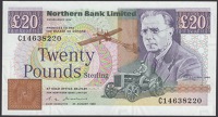 Northern Bank Limited, £20, 24 August 1993, serial number C14638220, Torrens Signature, uncirculated
PMI NR 115,...