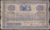 Provincial Bank of Ireland Ltd, £1, 1 August 1914, serial number P23008, manuscript signature, very good to about...
