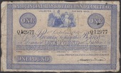 Provincial Bank of Ireland Ltd, £1, 1 October 1914, serial number Q12977, manuscript signature, about fine and an...