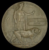 The rare Memorial Plaque to Private A. T. Ansted, 4th Battalion, Royal Fusiliers, who, having been ‘unnerved by...