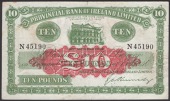 Provincial Bank of Ireland Ltd, £10, 10 October 1938, serial number N45190, Kennedy signature, a few very minor...