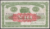 Provincial Bank of Ireland Ltd, £10, 10 April 1946, serial number N81419, Kennedy signature, a lovely fresh and...