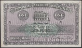 Provincial Bank of Ireland Ltd, uniface proof £1, 1 May 1946, prefix N/J, Kennedy signature, CANCELLED perforation,...