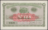 Provincial Bank of Ireland Ltd, uniface proof £10, 10 April 1946, no serial number, Kennedy signature, CANCELLED...