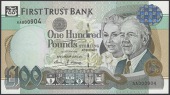 First Trust Bank, £100, 1 January 1998, serial number AA000904, Licence signature, uncirculated, 
PMI FT12, Pick...