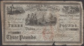 Gibbons & Williams, Dublin, £3, 1 September 1833, serial number 1118, Williams signature, almost entirely torn in...