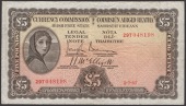 Currency Commission, Irish Free State, £5, 2 July 1937, serial number 29T 048198, Brennan and McElligott...