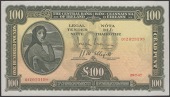 Central Bank of Ireland, £100, 29 July 1947, serial number 01Z 023198, Brennan and McElligott signatures, two bends...