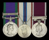 Three: Major, late Warrant Officer Class 1, A. G. Blofield, Royal Electrical and Mechanical Engineers

General...